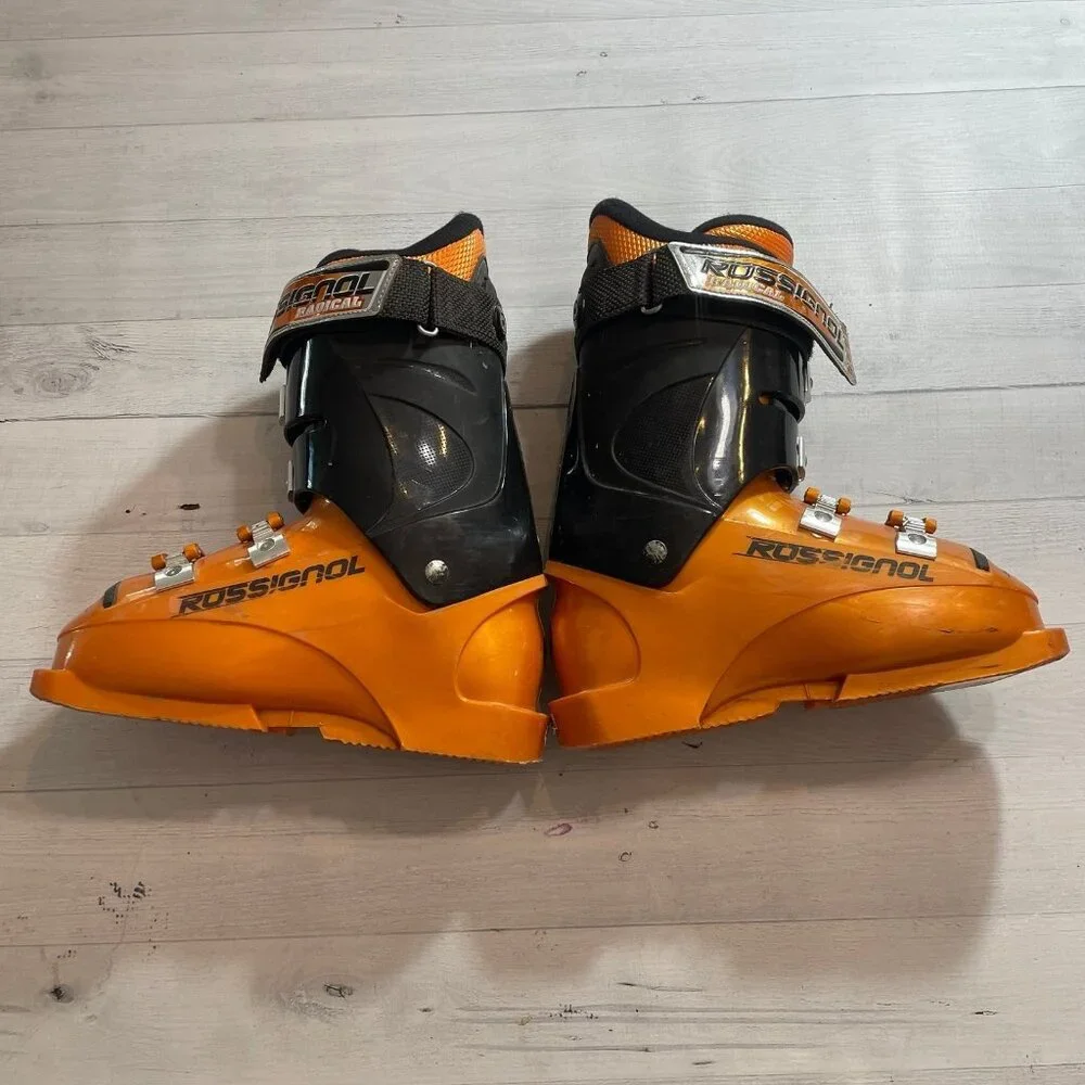 Rossignol radical jr 2 ski boots orange size 4‎